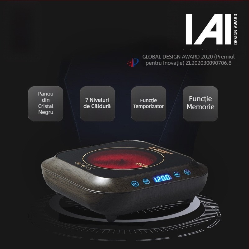 Rong shan tang ceainic din borosilicat înalt pentru ceai cu flori, pentru fierbere și infuzare, rezistent la temperaturi, compatibil cu plita ceramică electrică