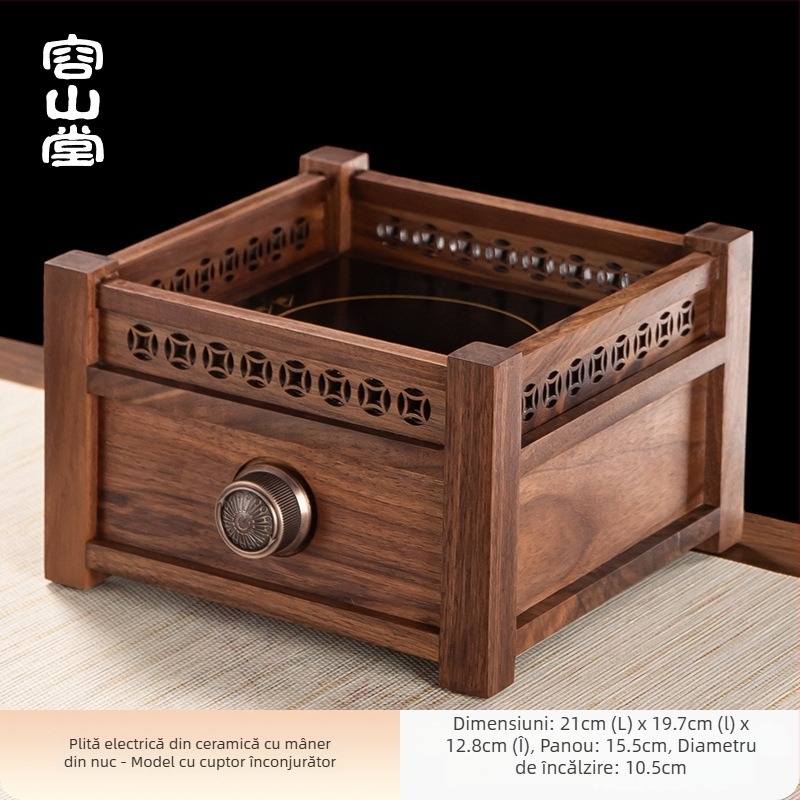 Rong shan tang ceainic din borosilicat înalt pentru ceai cu flori, pentru fierbere și infuzare, rezistent la temperaturi, compatibil cu plita ceramică electrică