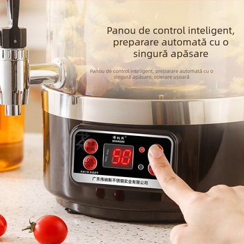 Recipient automat pentru prepararea ceaiului, cu capacitate mare, pentru uz comercial, pentru bufet și ceaiuri medicinale