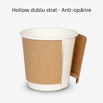 Qidian 101–200 ml ceașcă de degustare, din hârtie acoperită, cu imprimare a logo-ului, pentru băuturi calde
