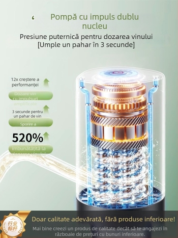Pompă electrică pentru vin, pentru uz casnic, dozator auto-primar pentru borcan de vin, dozator mic, complet automat pentru băuturi alcoolice