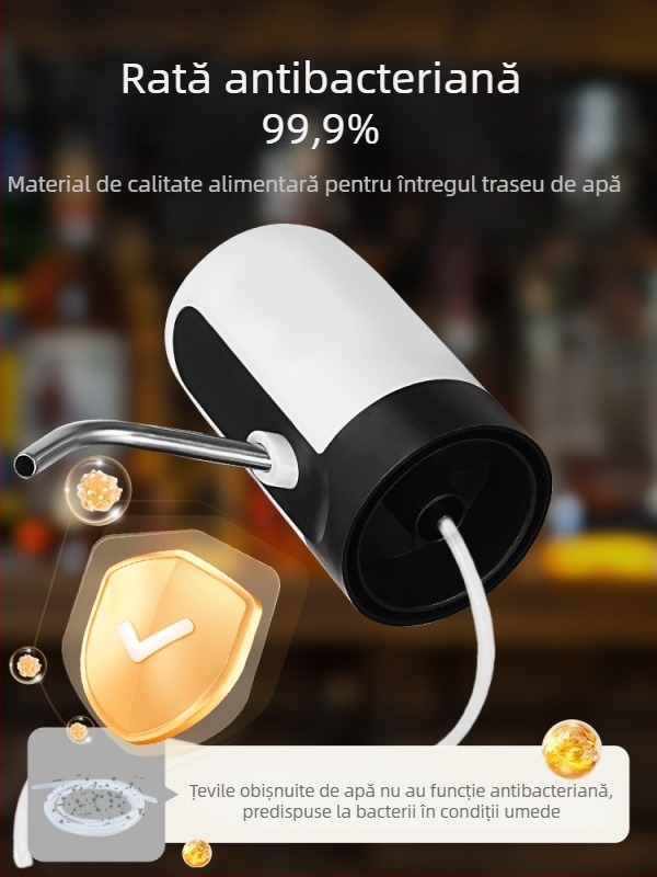 Pompă electrică pentru vin, pentru uz casnic, dozator auto-primar pentru borcan de vin, dozator mic, complet automat pentru băuturi alcoolice
