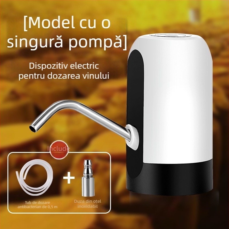Pompă electrică pentru vin, pentru uz casnic, dozator auto-primar pentru borcan de vin, dozator mic, complet automat pentru băuturi alcoolice