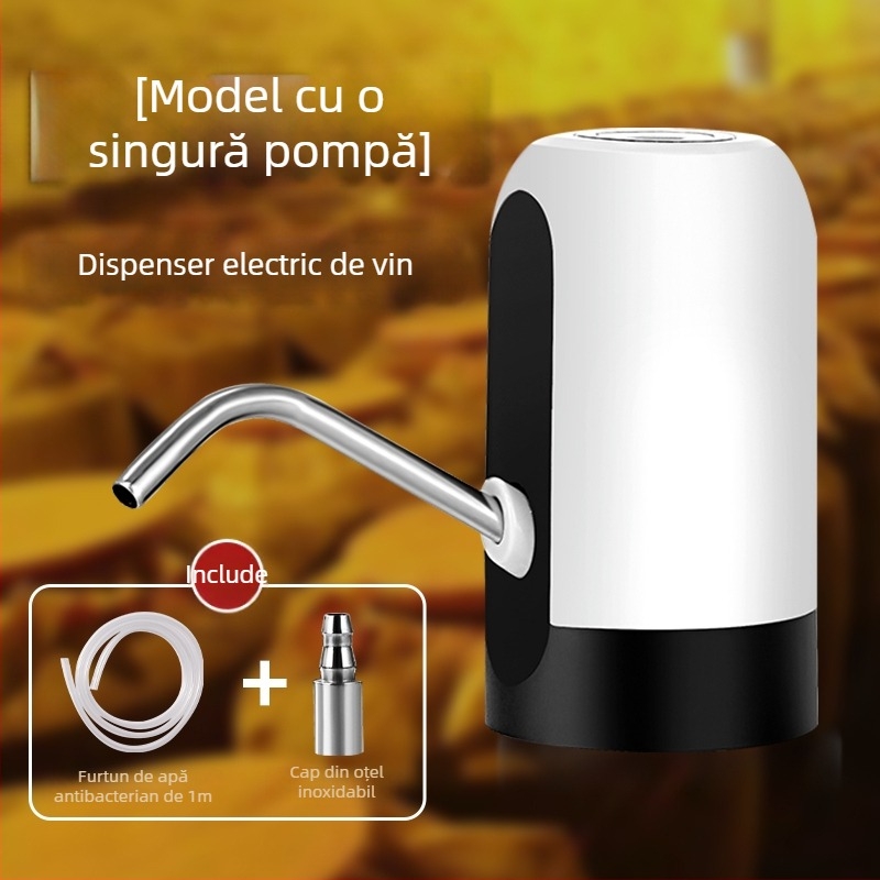 Pompă electrică pentru vin, pentru uz casnic, dozator auto-primar pentru borcan de vin, dozator mic, complet automat pentru băuturi alcoolice