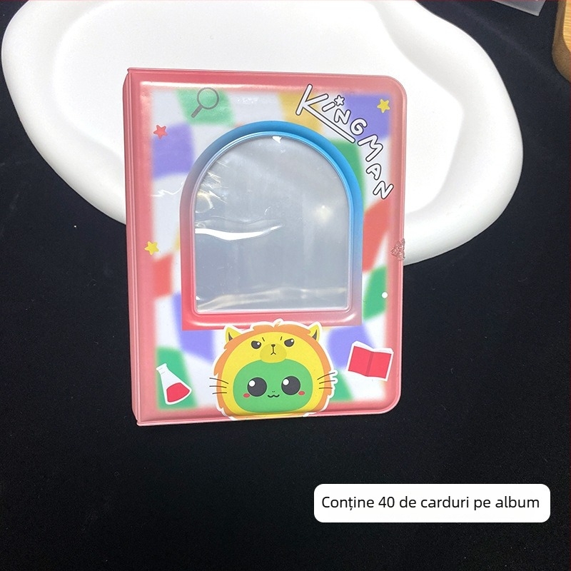 Album de carduri GMM cu un singur rând, album Polaroid de 3 inch, depozitare pentru carduri mici