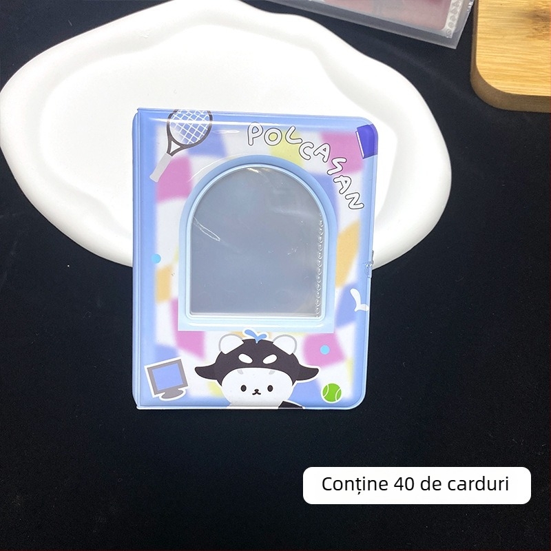 Album de carduri GMM cu un singur rând, album Polaroid de 3 inch, depozitare pentru carduri mici