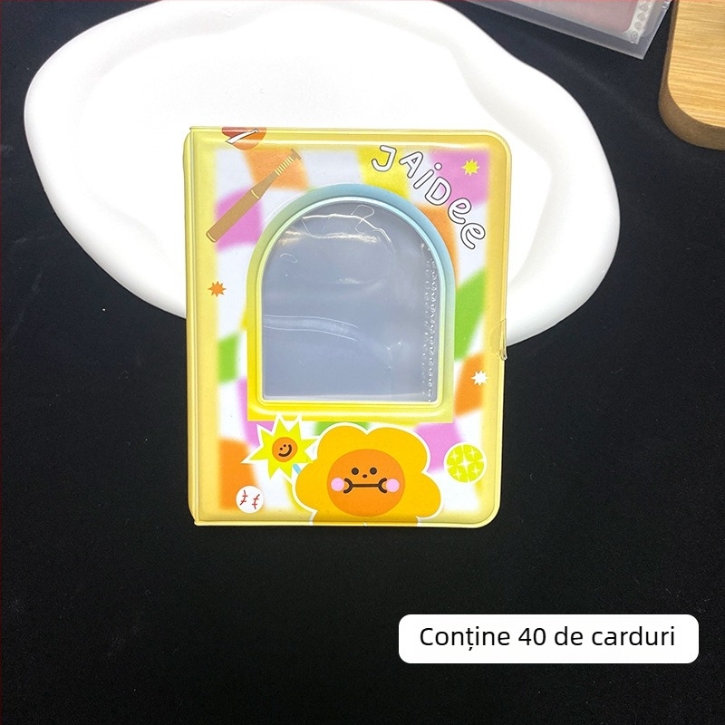 Album de carduri GMM cu un singur rând, album Polaroid de 3 inch, depozitare pentru carduri mici