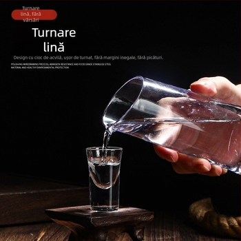 Dozator de alcool din policarbonat, rezistent la rupere, transparent, gri, design diamant, pentru bar și KTV