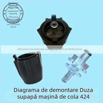 Set de duze pentru supape la o mașină de băut Coca‑Cola, interior și exterior, 424 UF-1