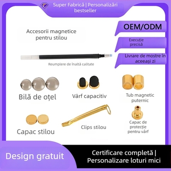 Cleme metalice pentru stylus capacitiv, clipsuri pentru stilou și creion, clipsuri cu margine extensibilă, accesorii magnetice pentru pix
