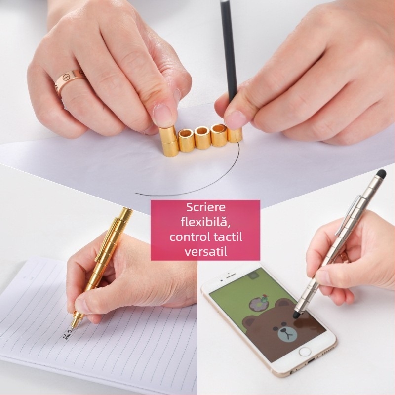 Cleme metalice pentru stylus capacitiv, clipsuri pentru stilou și creion, clipsuri cu margine extensibilă, accesorii magnetice pentru pix