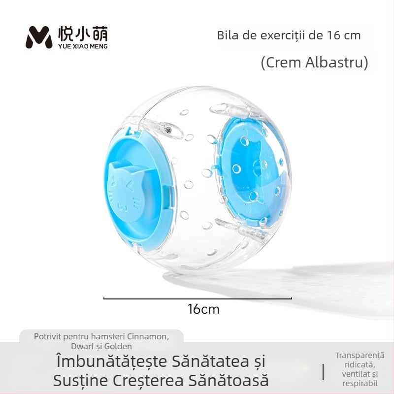 Roata de alergare pentru hamster — jucărie interactivă din plastic pentru rozătoare mici
