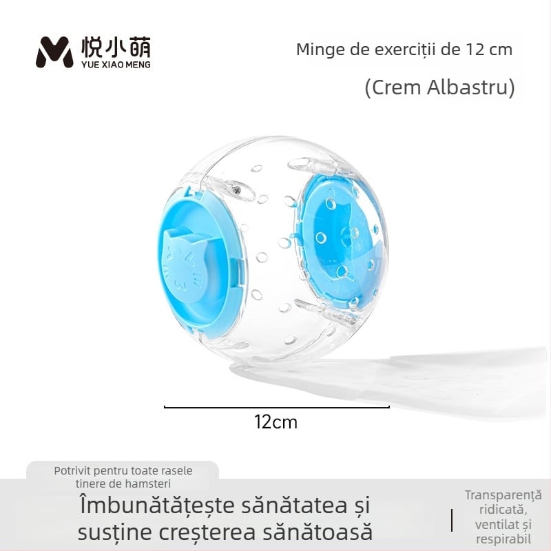 Roata de alergare pentru hamster — jucărie interactivă din plastic pentru rozătoare mici