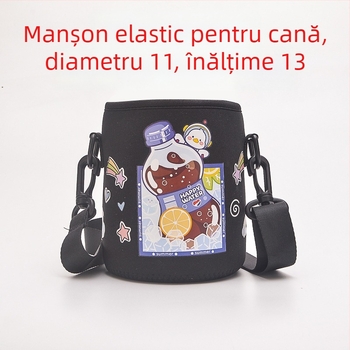 Husă de protecție pentru sticlă, cu design Lego în stil desen animat – husă portabilă pentru elevi, pentru călătorii și activități în aer liber