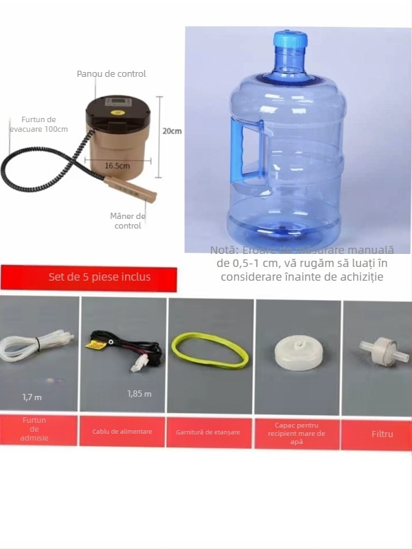 Dispenser ascuns pentru apă în mașină, cu încălzitor termostatic, 24V, apă caldă și rece, boiler cu capacitate mare