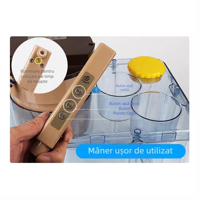 Dispenser ascuns pentru apă în mașină, cu încălzitor termostatic, 24V, apă caldă și rece, boiler cu capacitate mare