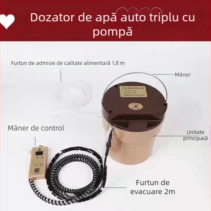 Dispenser ascuns pentru apă în mașină, cu încălzitor termostatic, 24V, apă caldă și rece, boiler cu capacitate mare