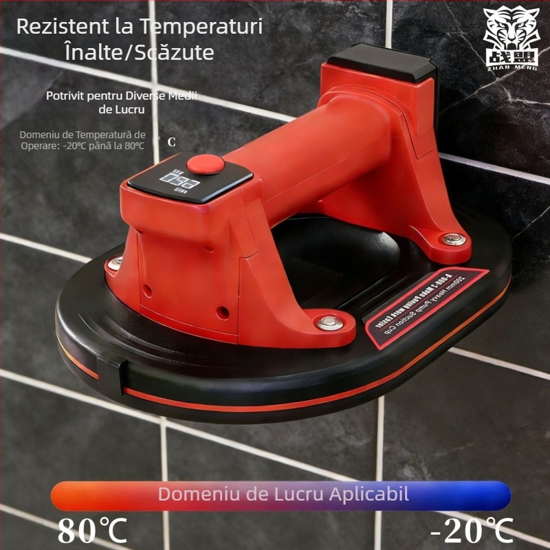 Ridicător cu ventuză electrică, control inteligent al presiunii și reumplere automată a aerului, destinat manipulării grele a sticlei și plăcilor