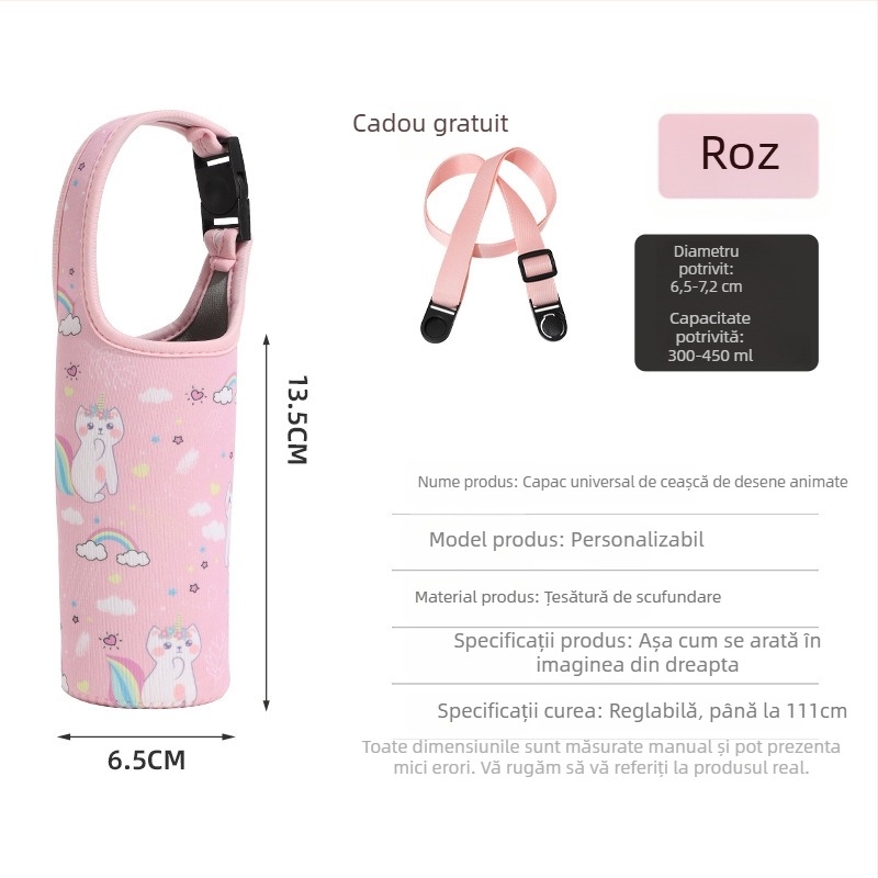 Husă izolantă pentru ceașcă cu cataramă, universală, portabilă, îngroșată