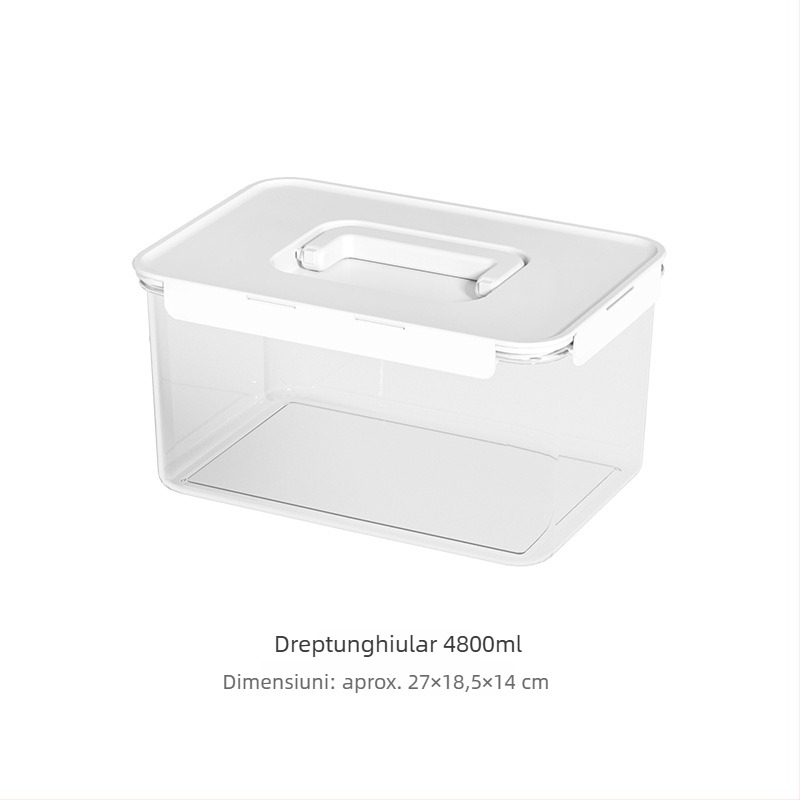 Cutie dreptunghiulară de depozitare a alimentelor cu capac – bucătărie, frigider și cuptor cu microunde – cutie de prânz etanșă pentru mâncare și fructe