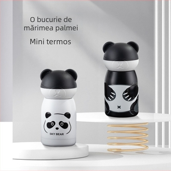 Cană termică Panda Mini – izolație vid, interior 304, exterior 201, design drăguț