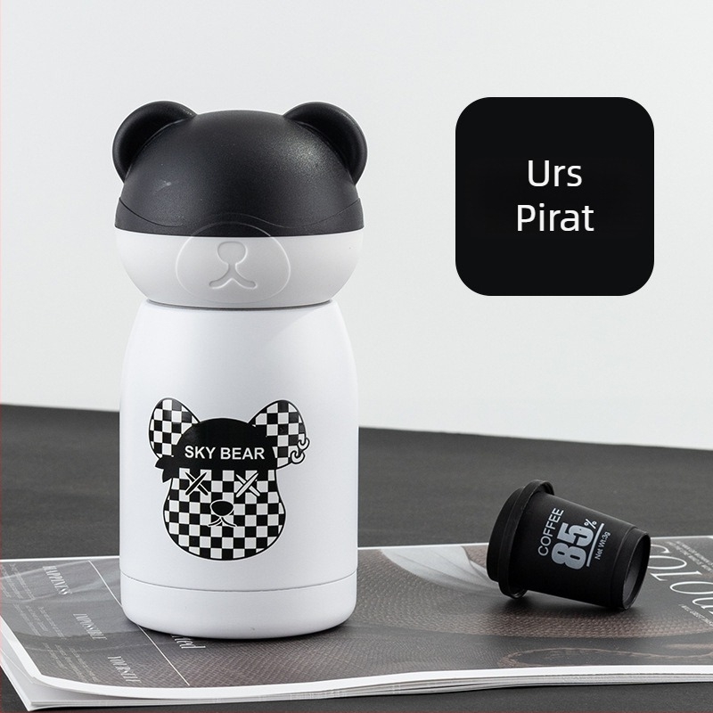 Cană termică Panda Mini – izolație vid, interior 304, exterior 201, design drăguț