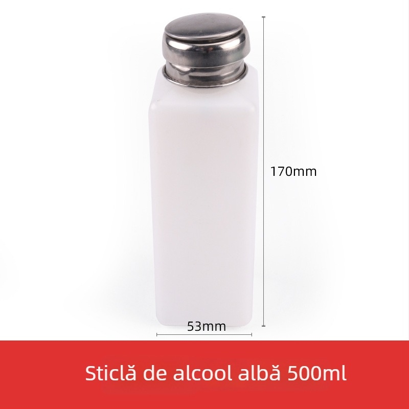 Sticlă pentru alcool, 180 ml, cu pompă, uz industrială, anticorozivă, anti-statică, îngroșată, cu nucleu din cupru