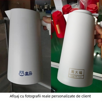 Termos izolat cu pereți din sticlă, capacitate 1 L, utilizare casnică