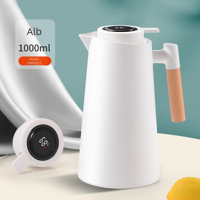 Termos izolat cu pereți din sticlă, capacitate 1 L, utilizare casnică
