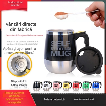 Ceașcă electrică de cafea cu shaker pentru proteine, din oțel inoxidabil, cadou