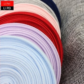 Bandă decorativă tricotată din bumbac, elastică, pentru margini ale hainelor