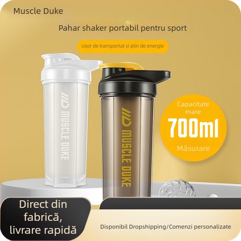 Muscle Duke shaker de proteine, pahar pentru shake, capacitate mare, pentru fitness