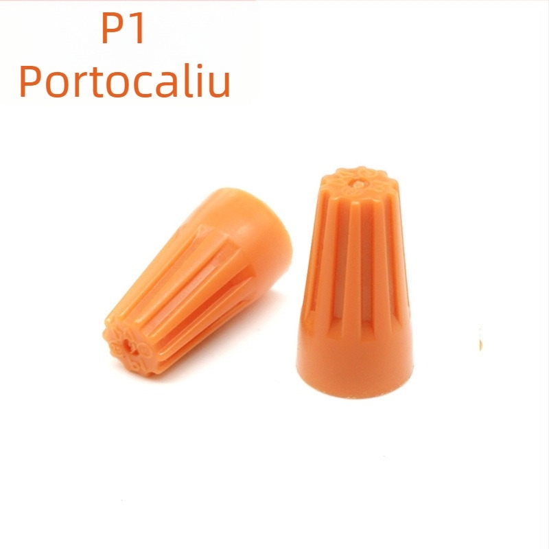 Gold-Pen capac terminal cu șurub, culoare, cap spiral pentru conductor, capac de strângere manual, capac de crimpare, terminal închis, certificat