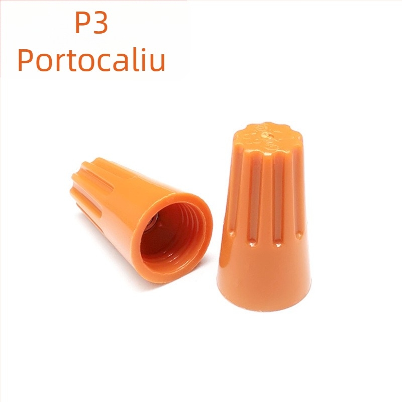 Gold-Pen capac terminal cu șurub, culoare, cap spiral pentru conductor, capac de strângere manual, capac de crimpare, terminal închis, certificat
