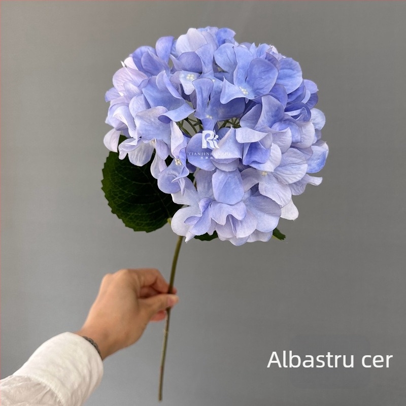 Hydrangea de mătase, tulpină unică, floare artificială mare pentru culoarul nunții și decorul de fundal