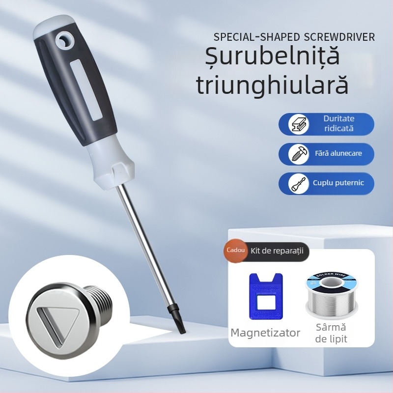Set 13 în 1 șurubelnițe pentru demontarea prizelor și panourilor: triunghiular, U, Y, cruce internă