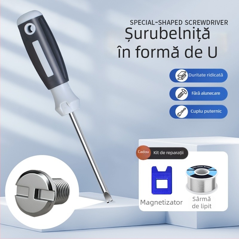 Set 13 în 1 șurubelnițe pentru demontarea prizelor și panourilor: triunghiular, U, Y, cruce internă