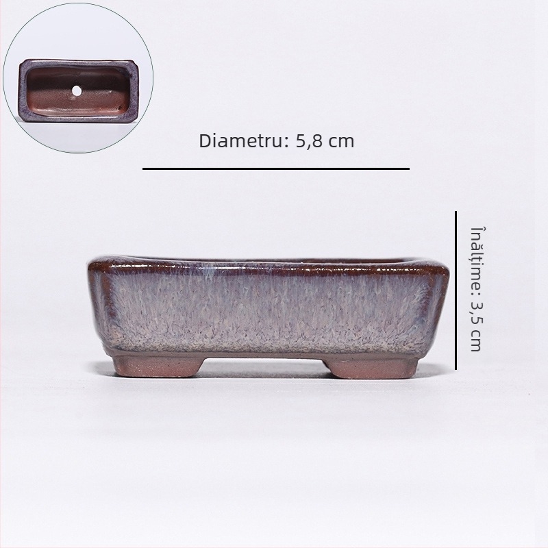 Ghiveci pentru suculente din ceramică cu nisip purpuriu, mini ghiveci drăguț, creativ, pentru birou și casă