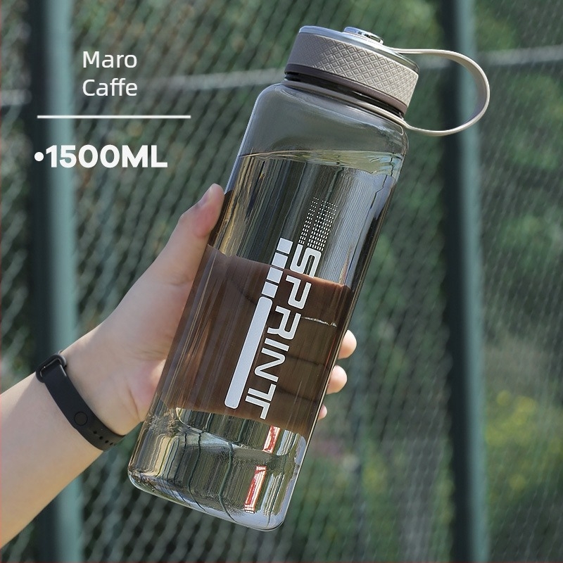 Sticlă de apă mare capacitate pentru bărbați, cupă spațială, bidon sport din plastic pentru vară, rezistentă la temperaturi înalte, anti-cadere, portabilă, ceașcă de ceai