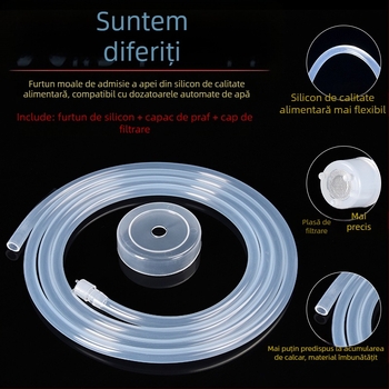 Accesorii pentru ceremonia ceaiului: furtun pentru pompă de apă, conductă din silicon, conductă de intrare a apei, conductă ghid pentru tava de ceai, accesoriu pentru ceainic