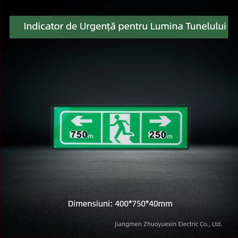 Lumină LED pentru tunel, semnalizare de urgență cu evacuare și pasaj pietonal