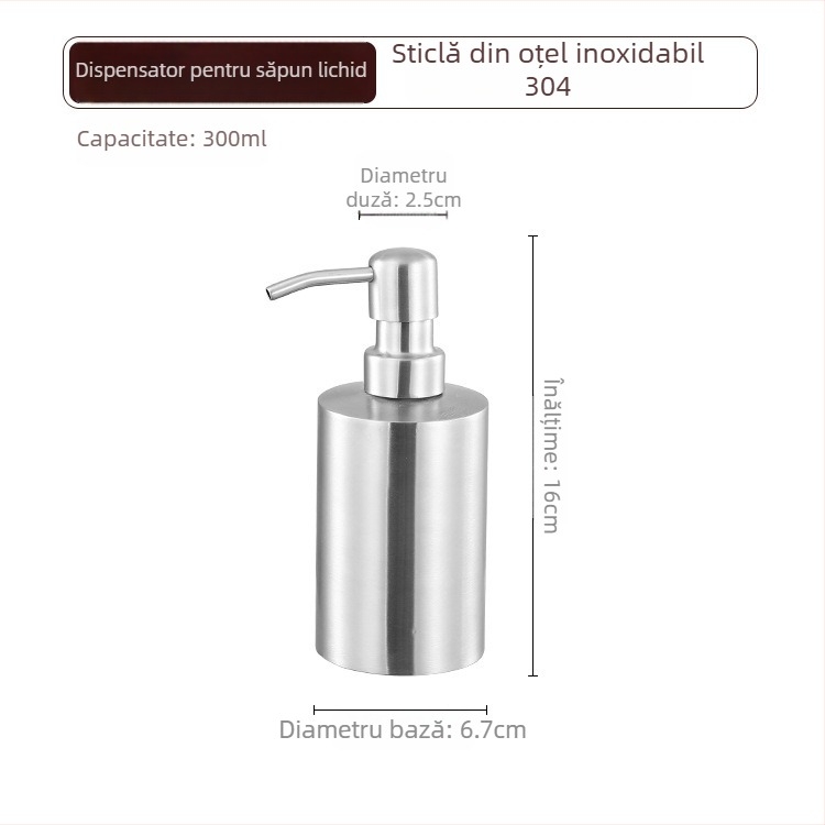 Sticlă pulverizator de ulei din oțel inoxidabil 304, dozator apăsare, pulverizare fină