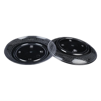 Tăvițe de unică folosință din plastic dur, aspect cristal, pentru uz casnic și banchete