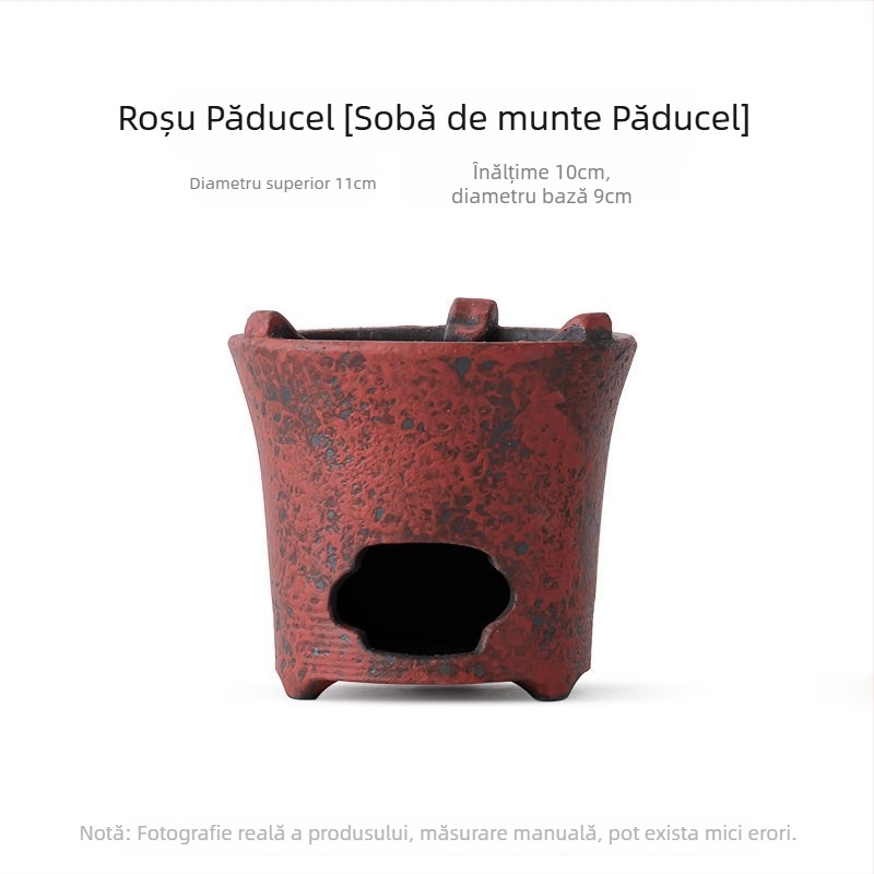 Plită ceramică pentru ceai cu lampă de alcool, pentru prepararea ceaiului Kung Fu, set de ceai pentru drumeții, încălzitor ecologic pentru fierberea apei