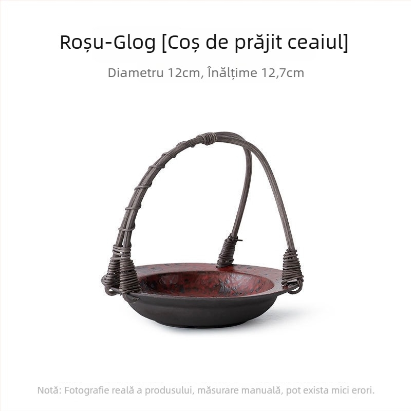 Plită ceramică pentru ceai cu lampă de alcool, pentru prepararea ceaiului Kung Fu, set de ceai pentru drumeții, încălzitor ecologic pentru fierberea apei
