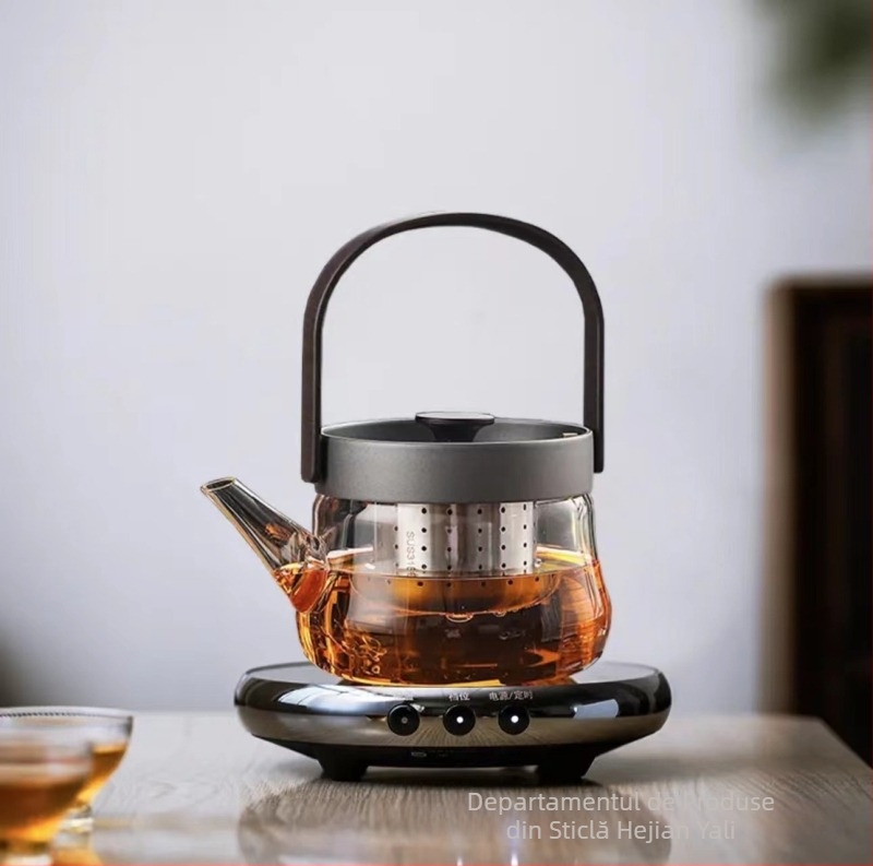 Aragaz electric ceramic pentru ceai, ultra-subțire, design sănătos, mini fierbător de apă, set de ceai