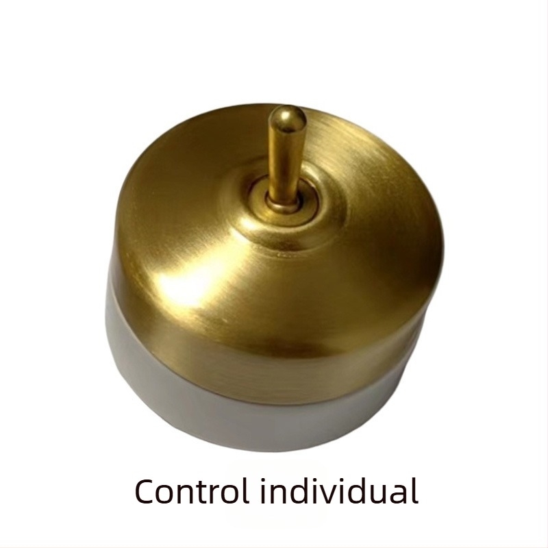 Comutator cu levier ceramic în stil retro, montaj pe suprafață, rotund, control simplu/dublu