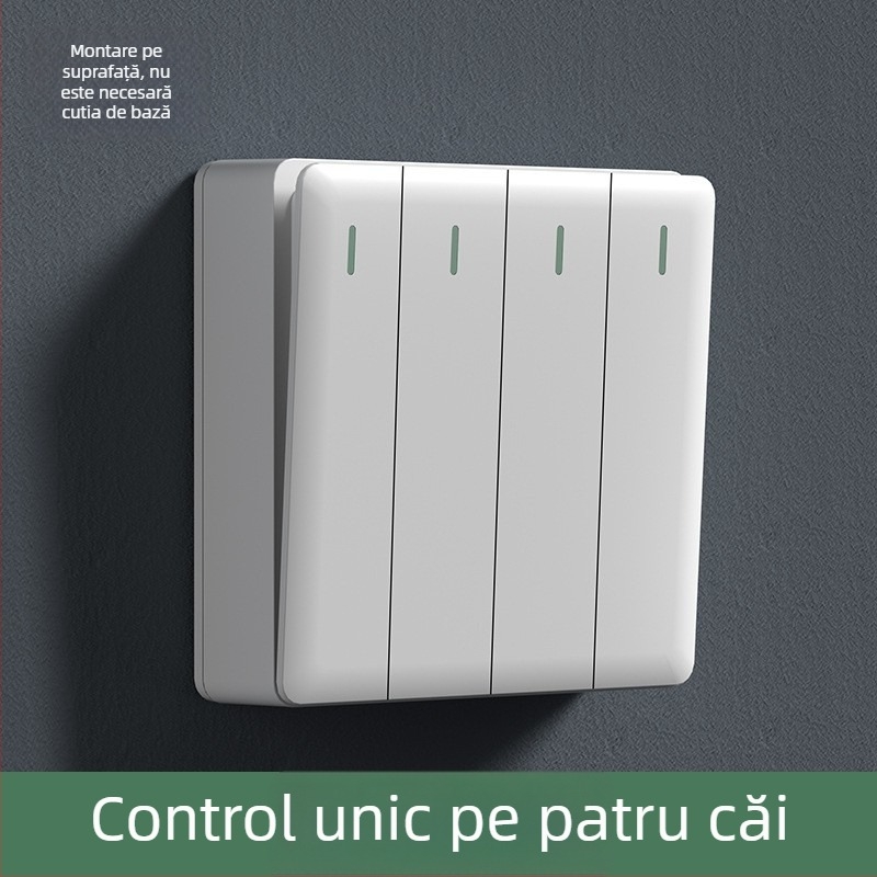 Intrerupător priză montat pe suprafață, tip 86, mare panou, prize cu cinci găuri și trei găuri, 16 A, pentru uz casnic