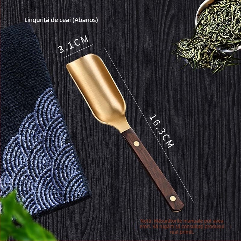 Set ceai din alamă pentru ceremonia Gongfu – accesorii de ceai
