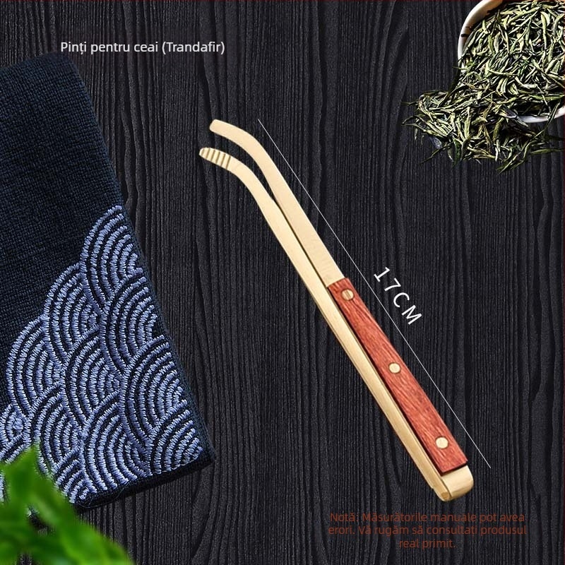 Set ceai din alamă pentru ceremonia Gongfu – accesorii de ceai